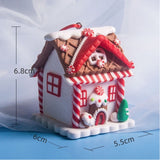 5-Piece Gingerbread House Christmas Ornament Set