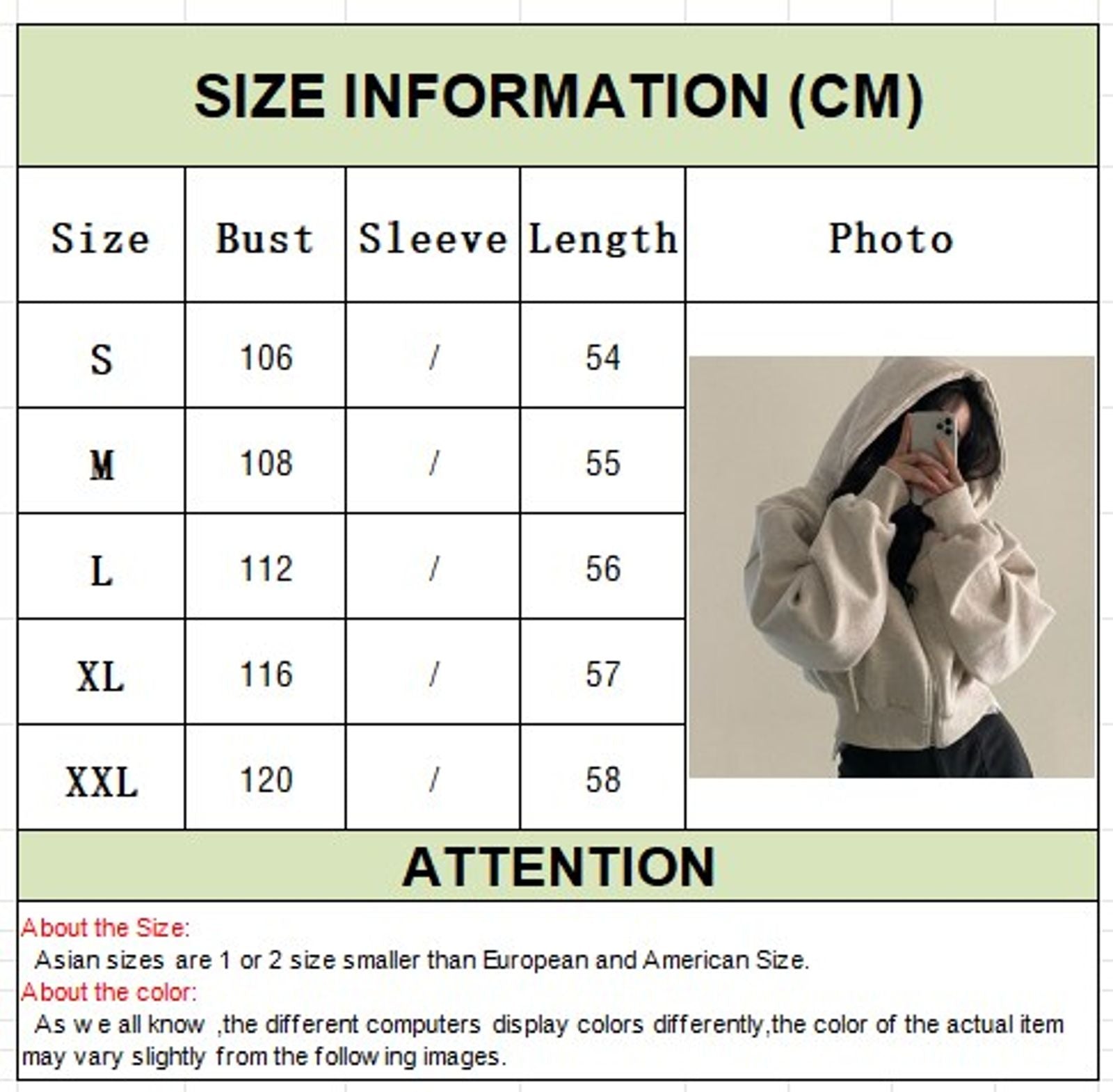 Women's Casual Zip-Up Hooded Sweatshirt - Autumn Winter
