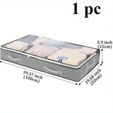 Large Under-Bed Storage Box for Clothes and Quilts