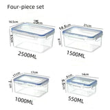Sealed Rectangular Refrigerator Storage Box with Lid