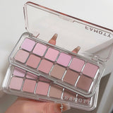 12-Color Matte Eyeshadow Palette in Tea Apricot