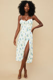 Women's Elegant Floral Beach Long Dress