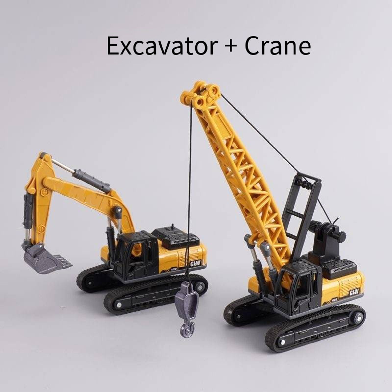 Mini Engineering Diecast Car Set - Construction Vehicles