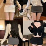 Fashionable A-Line Suit Skirt Pants for Women