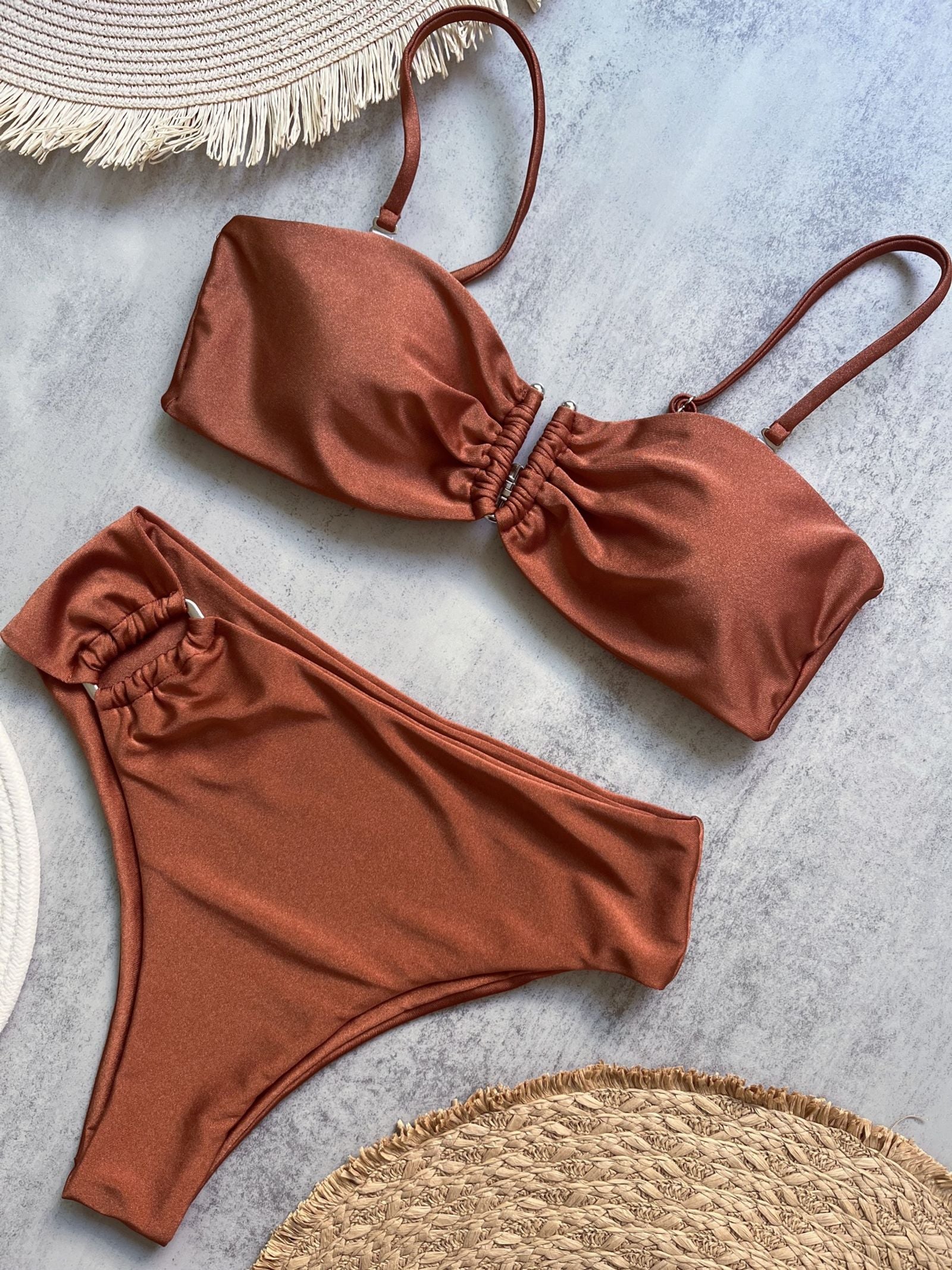 Bandeau Push Up Bikini Set for Women