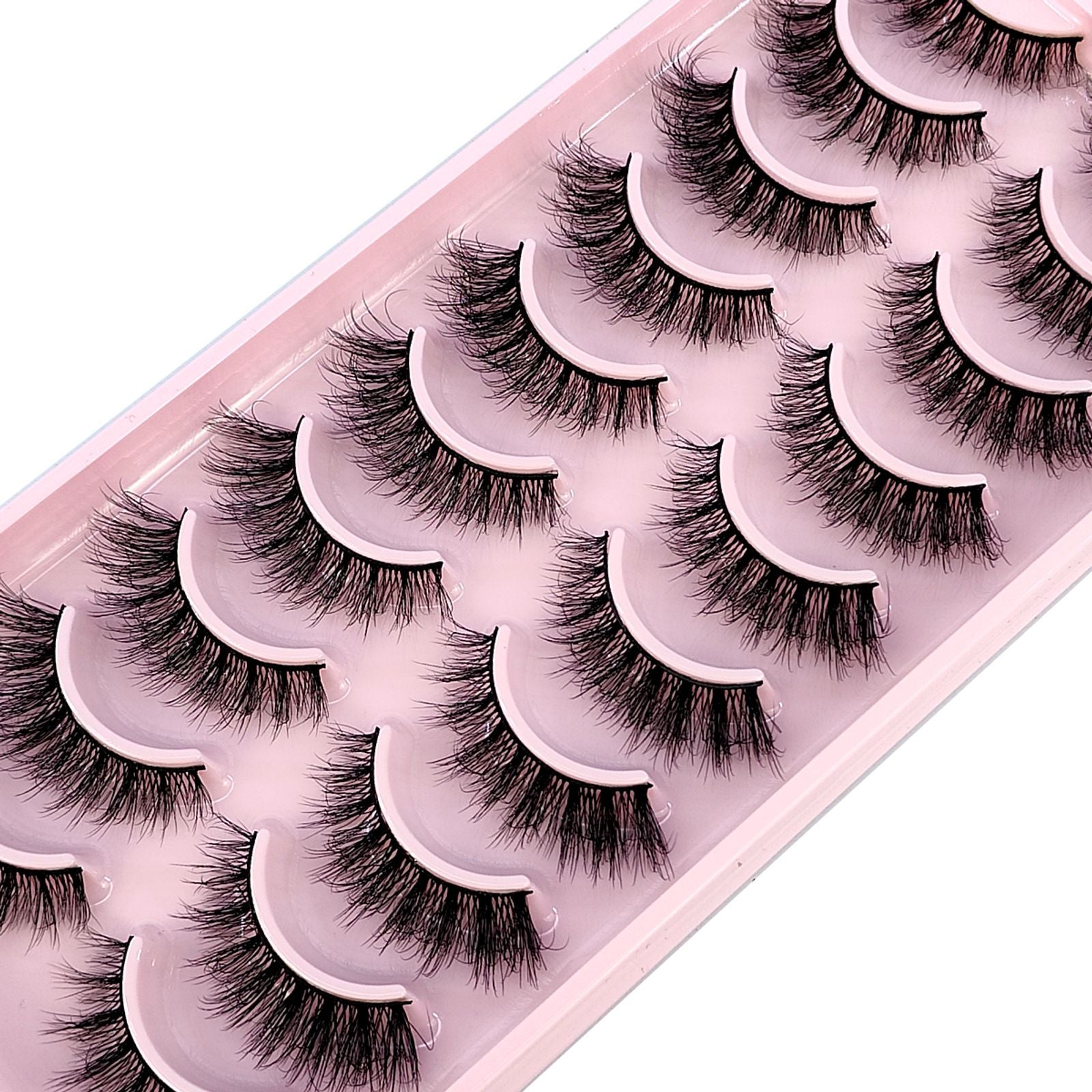 3D Faux Mink Hair False Eyelashes - Natural Crisscross Lashes