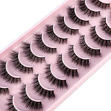 3D Faux Mink Hair False Eyelashes - Natural Crisscross Lashes