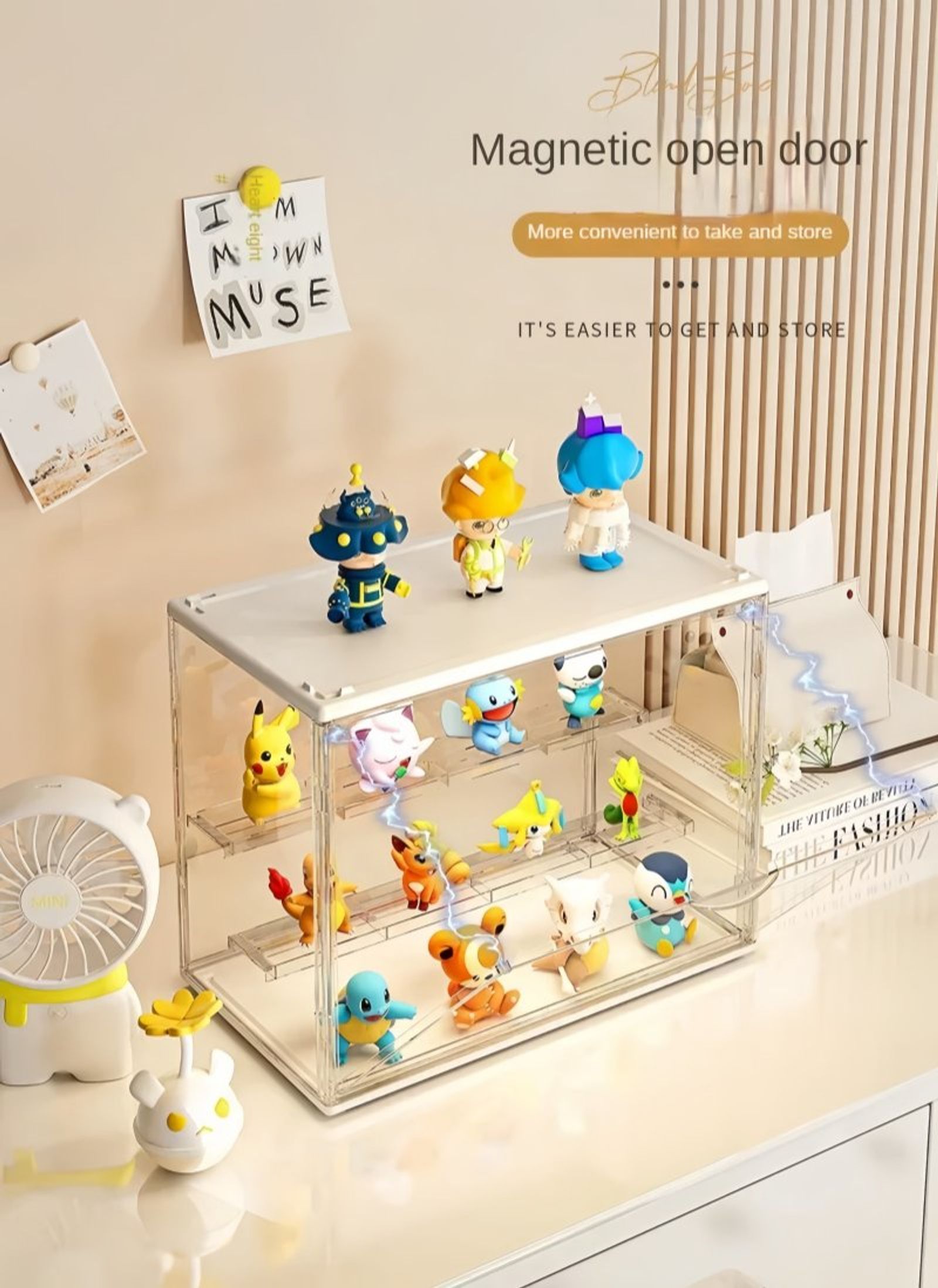 Three Layer Acrylic Display Rack for Dolls and Models
