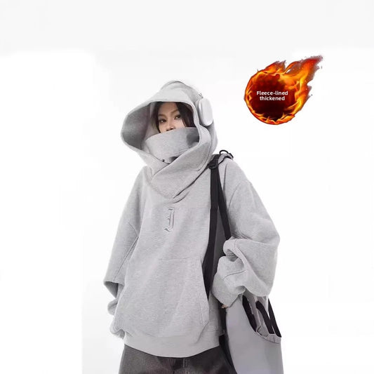 Plus Size Loose Hoodie Sweatshirt for Women