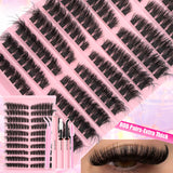 DIY Lash Extension Kit with 720pcs Lash Clusters
