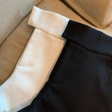 Women’s High Waisted A-Line Black Shorts