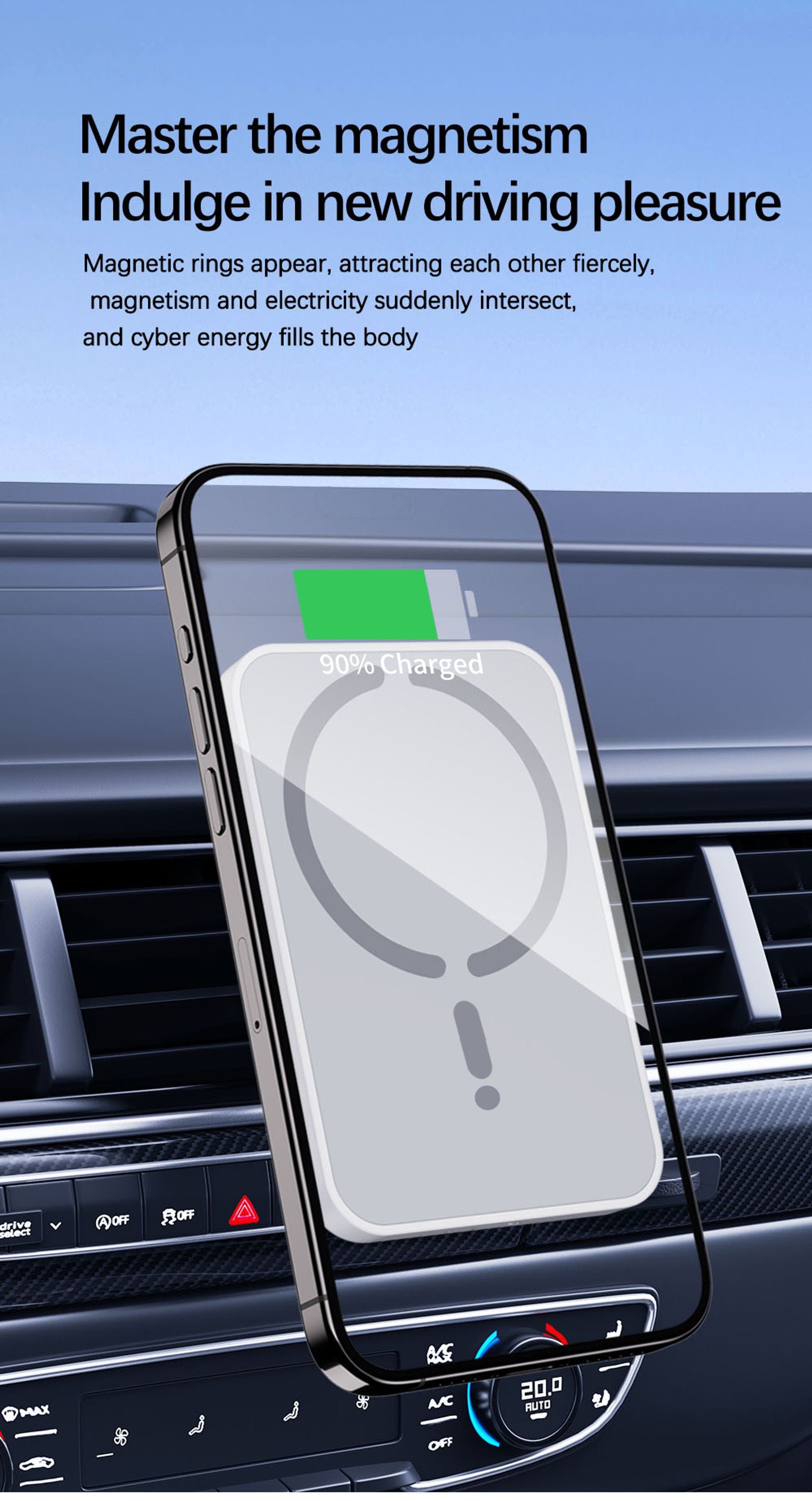 15W Magnetic Wireless Charger for iPhone 12-16 Pro Max