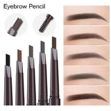 2 in 1 Waterproof Eyebrow Pencil - Long Lasting & Easy to Use
