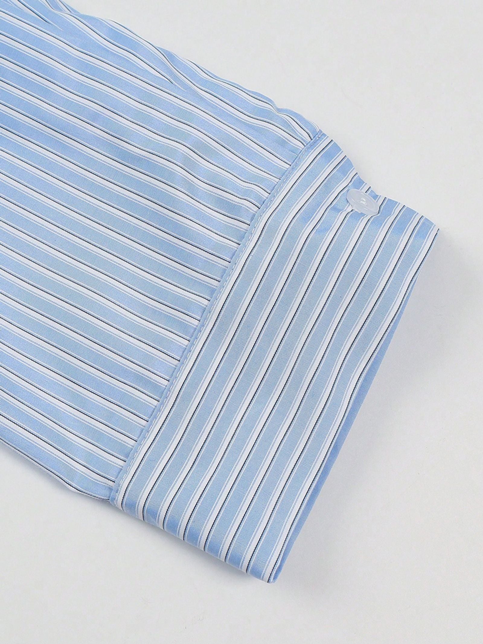 Women's Striped Lace Pocket Shirt for Casual Looks