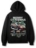 Christmas Tree Print Hooded Sweatshirt for Men & Women