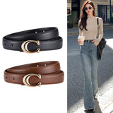 Soft C-Type Smooth Buckle Belt - Versatile Casual Women's Accessory