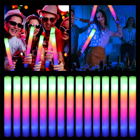 15/30 Pcs Colorful LED Glow Sticks for Parties