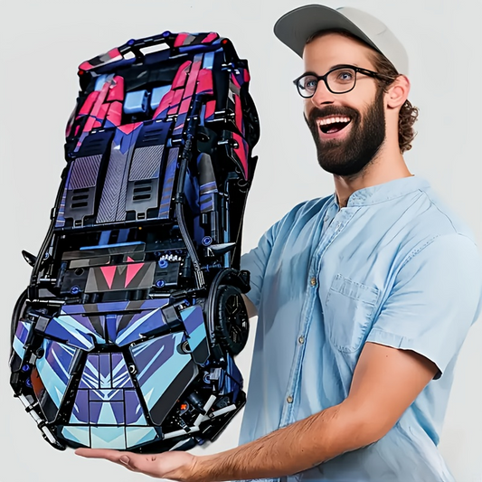 1635-Piece Cyber-Style Racing Car Building Blocks