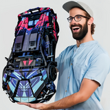 1635-Piece Cyber-Style Racing Car Building Blocks