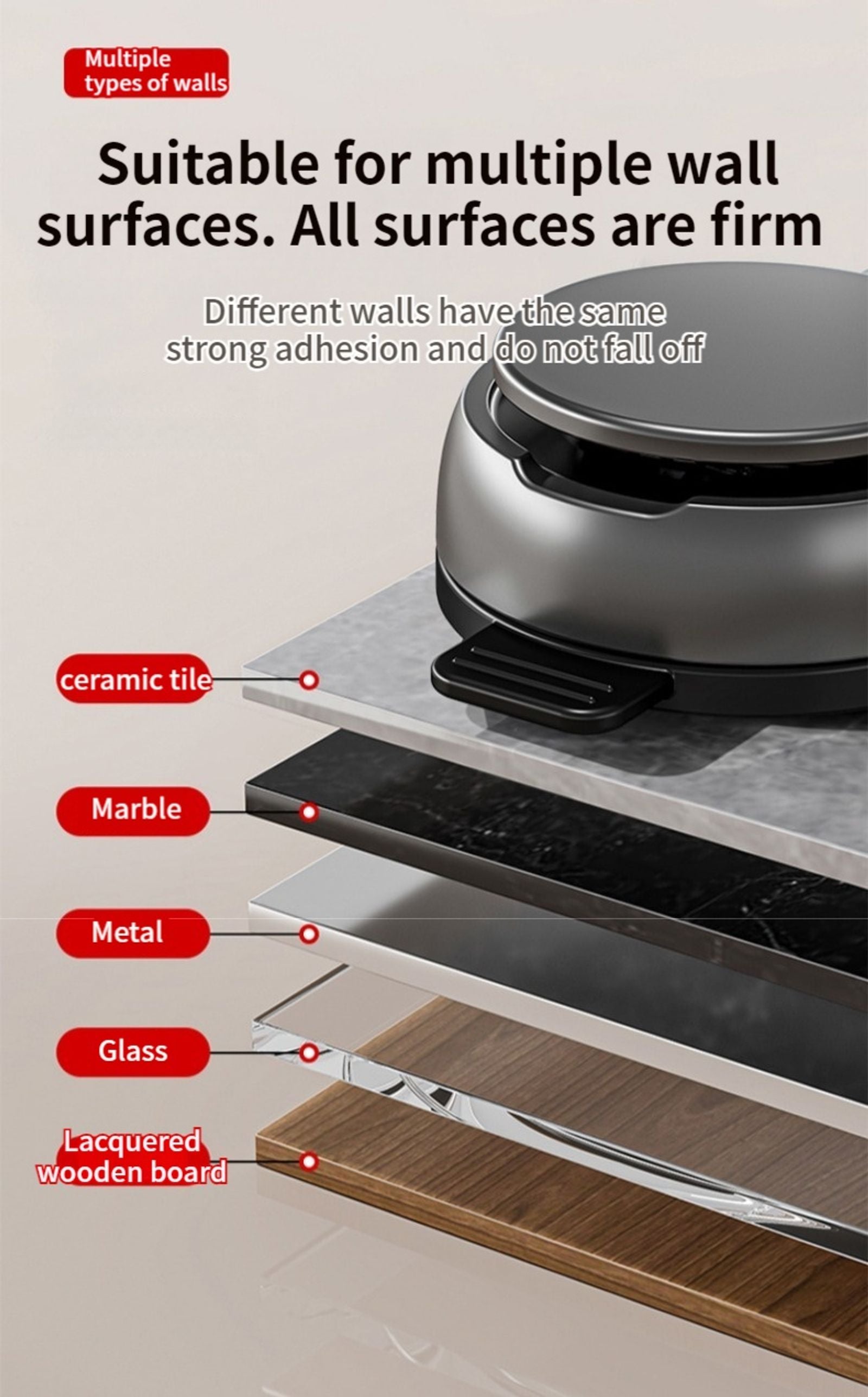 No Drill Suction Cup Bathroom Organizer Rack