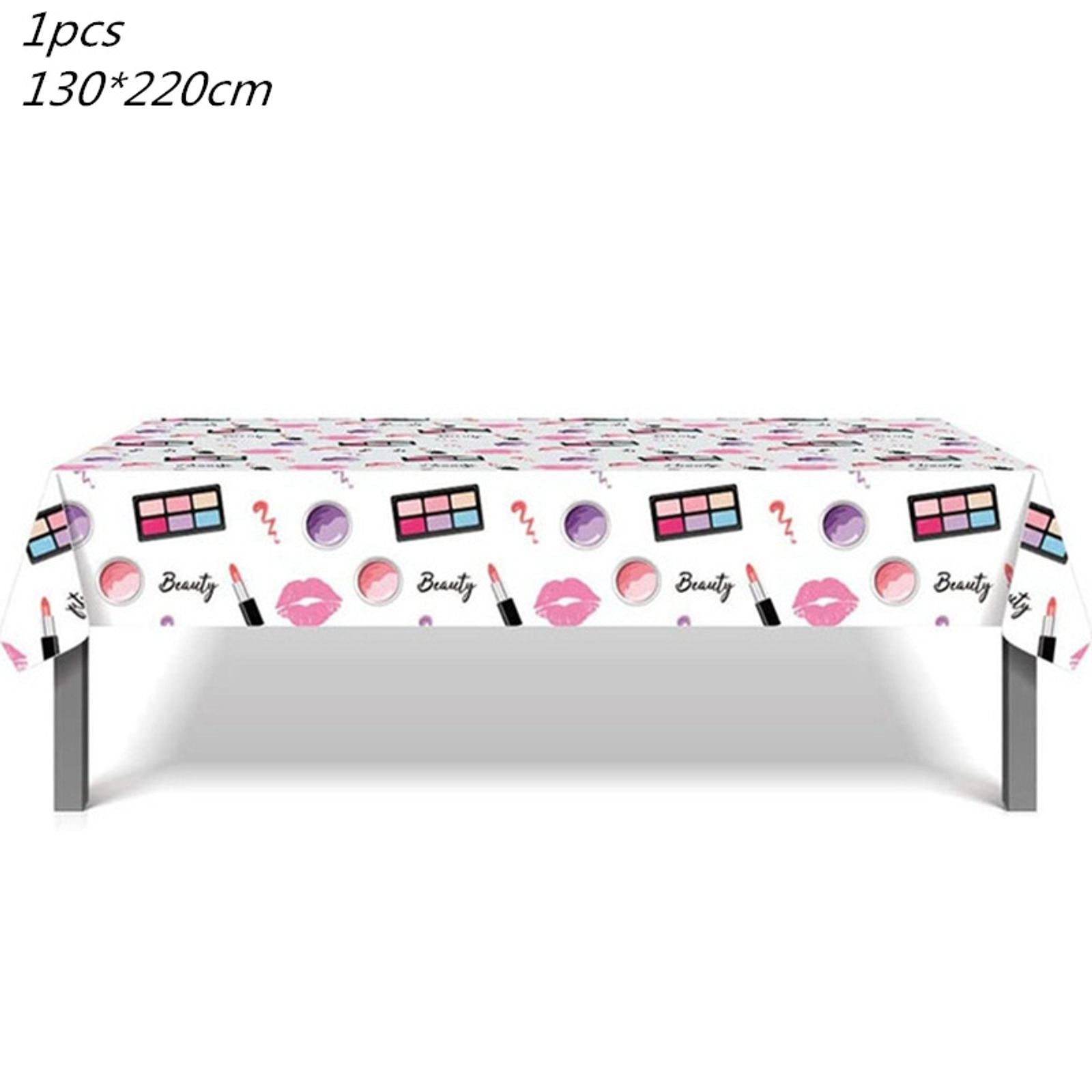 Makeup Birthday Disposable Tableware for Spa Parties