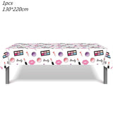 Makeup Birthday Disposable Tableware for Spa Parties