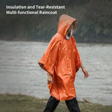 Waterproof Emergency Raincoat Poncho for Camping