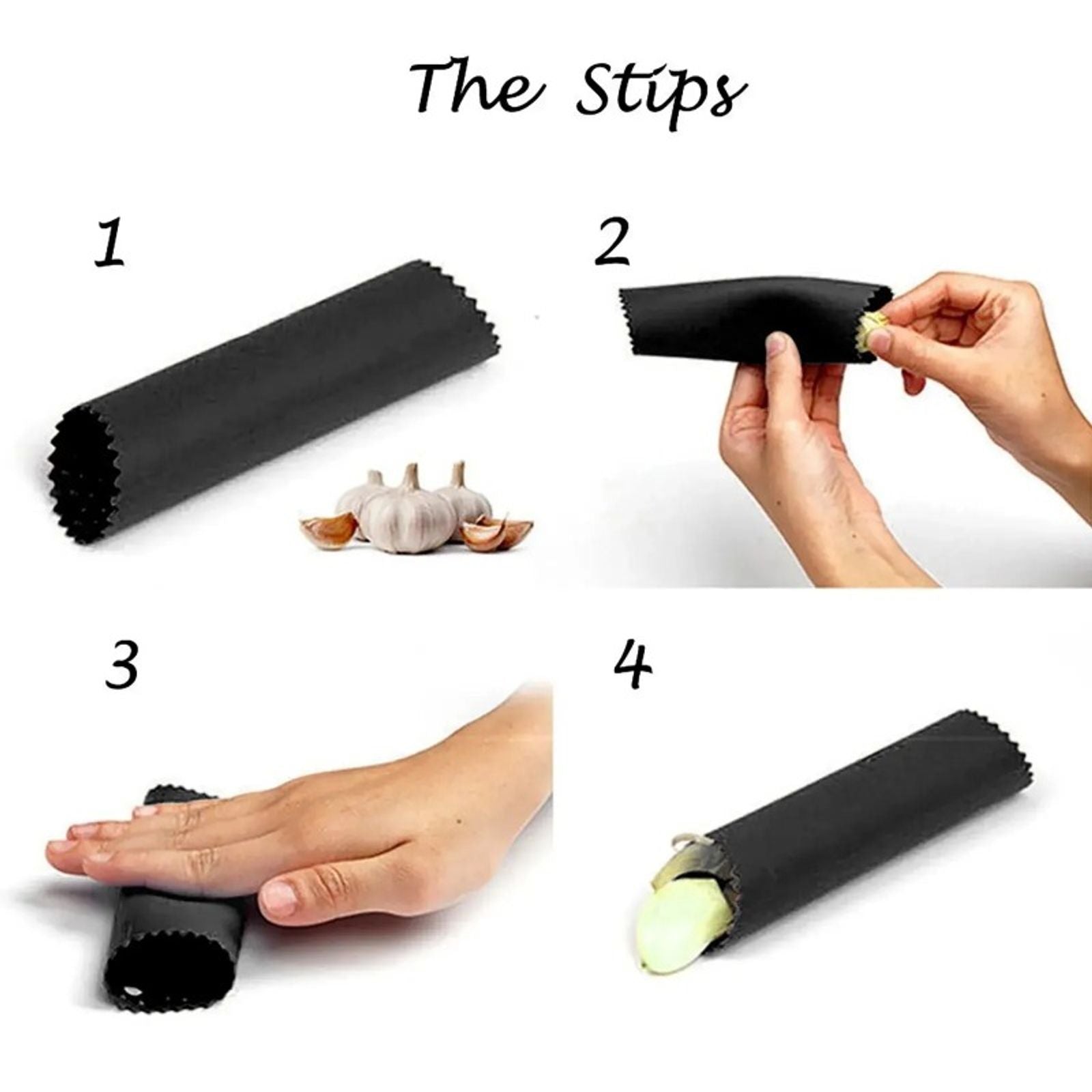 Silicone Garlic Peeler Tube - Easy Garlic Stripping Tool