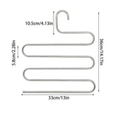 5-Layer Non-Slip Clothes Hangers - Multi-Functional Rack