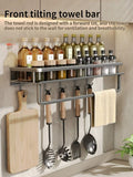 Multifunctional Wall Mounted Seasoning Storage Rack