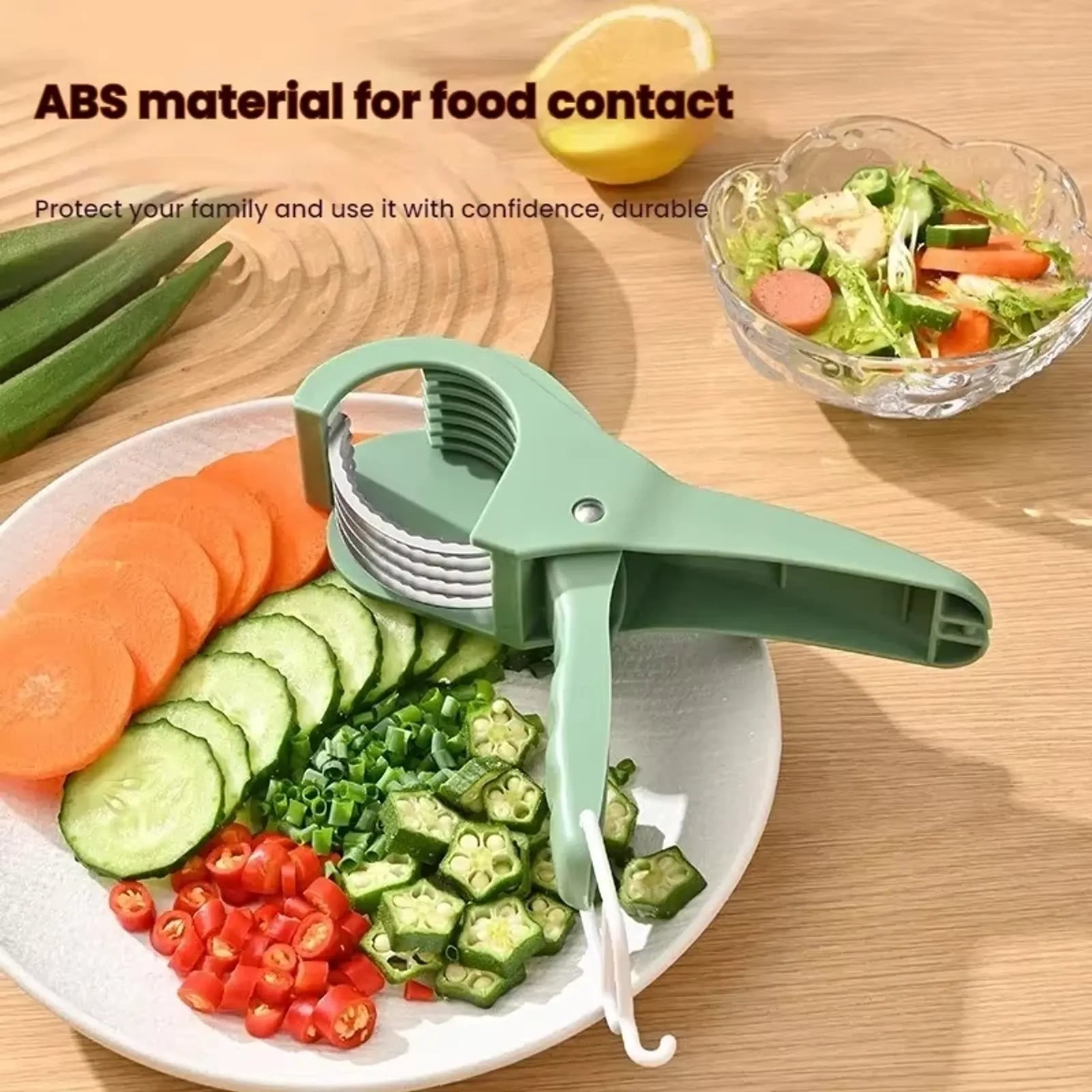 HooFun Stainless Steel Vegetable and Fruit Slicer