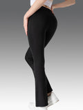 Elastic High-Waist Butt-Lifting Flared Sports Pants