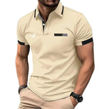 Men's Color Block Golf Polo Shirt