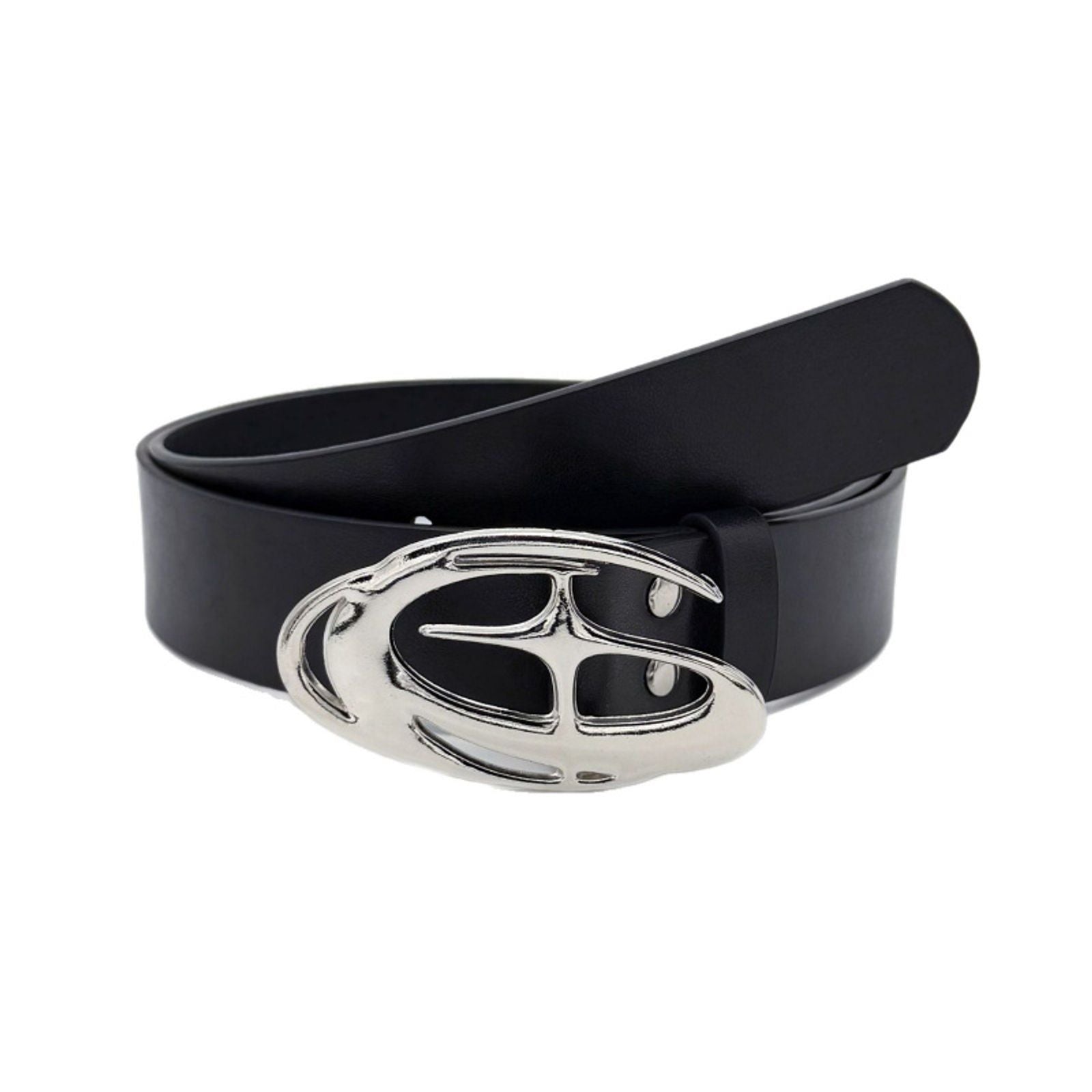Y2K Punk Hollow Waist Fake Leather Belt