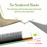 Lakanaku 2D Eyelash Extensions - U YY Fiber Double Tips