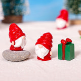 Cute Mini Resin Gnomes Christmas Figurines for DIY Decor