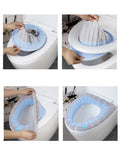 Portable Knitted Toilet Mat - Washable and Antifreeze