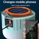 Outdoor Solar LED Camping Lantern - USB Rechargeable Portable Light