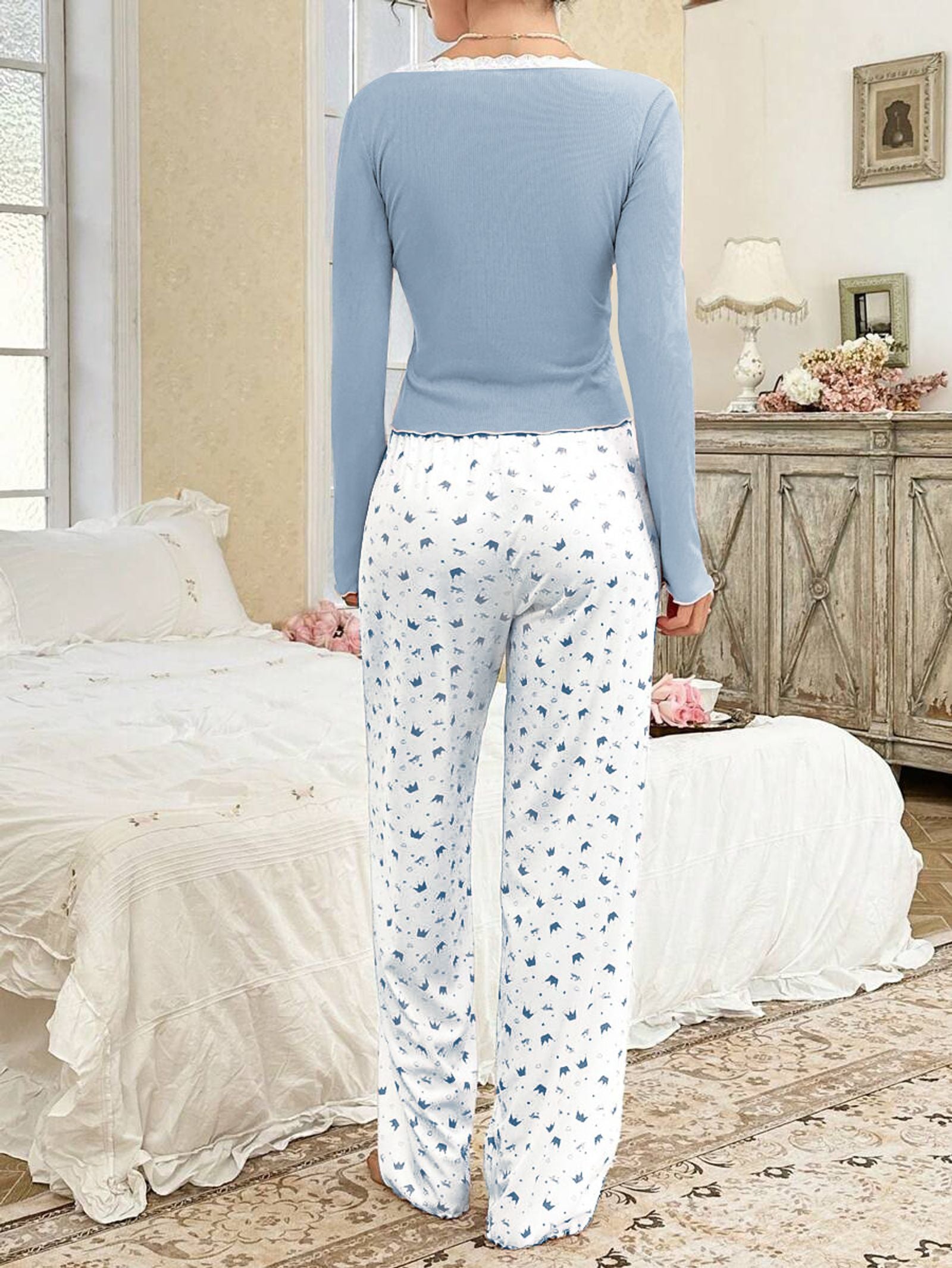 Women's Long Sleeve Autumn Winter Pajama Set