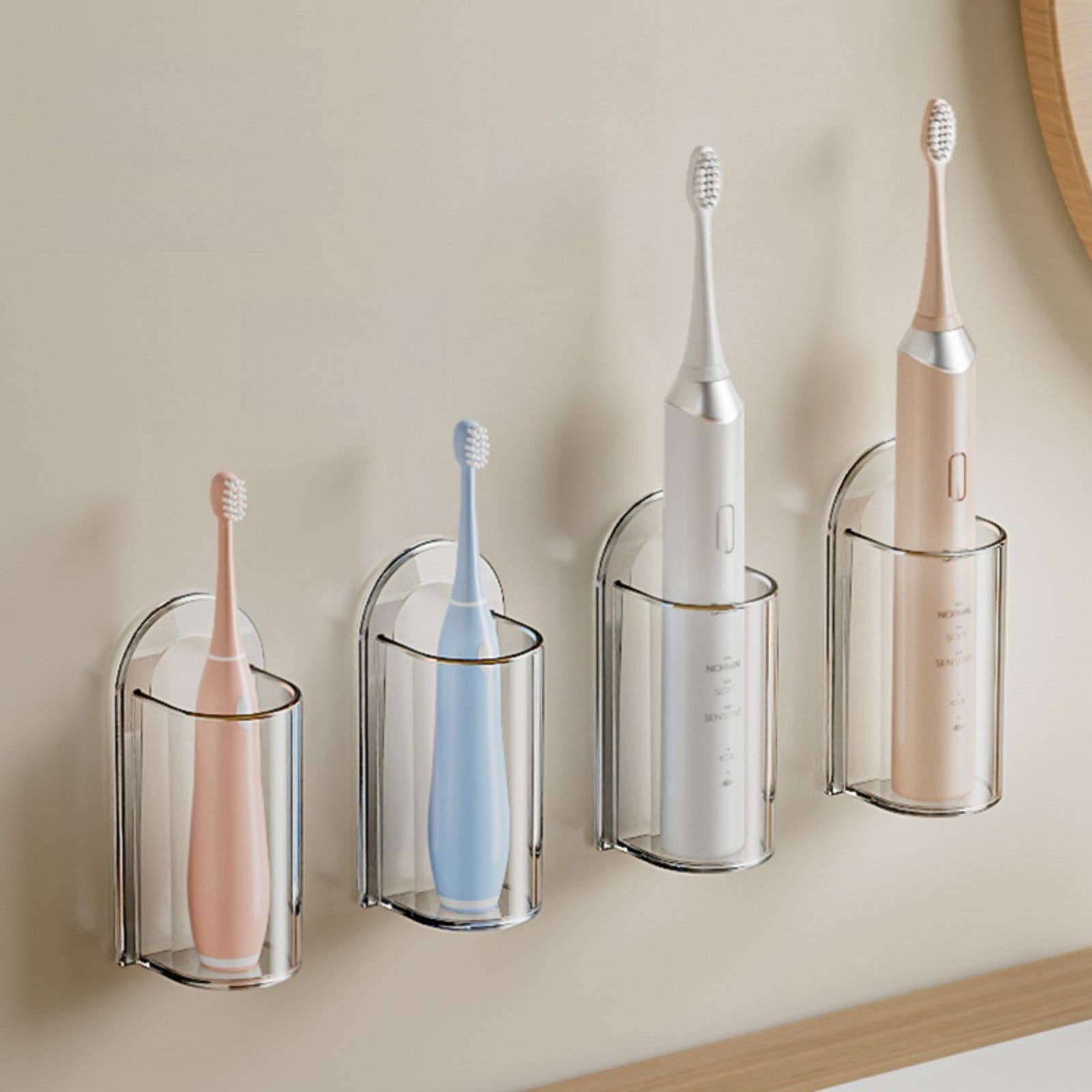 Wall Mounted Electric Toothbrush Holder with Drain Hole