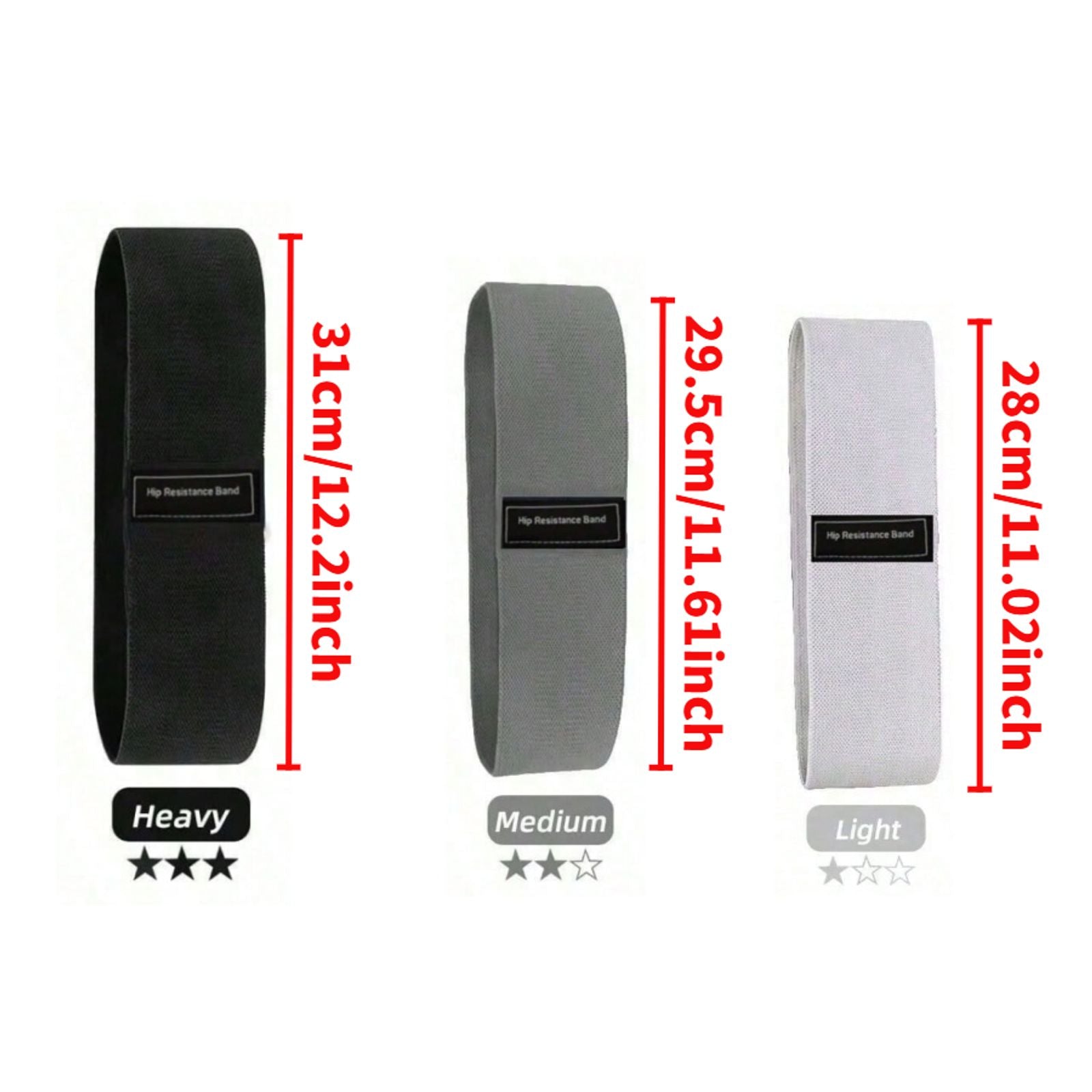 Basic Fabric Resistance Hip Booty Bands for Fitness