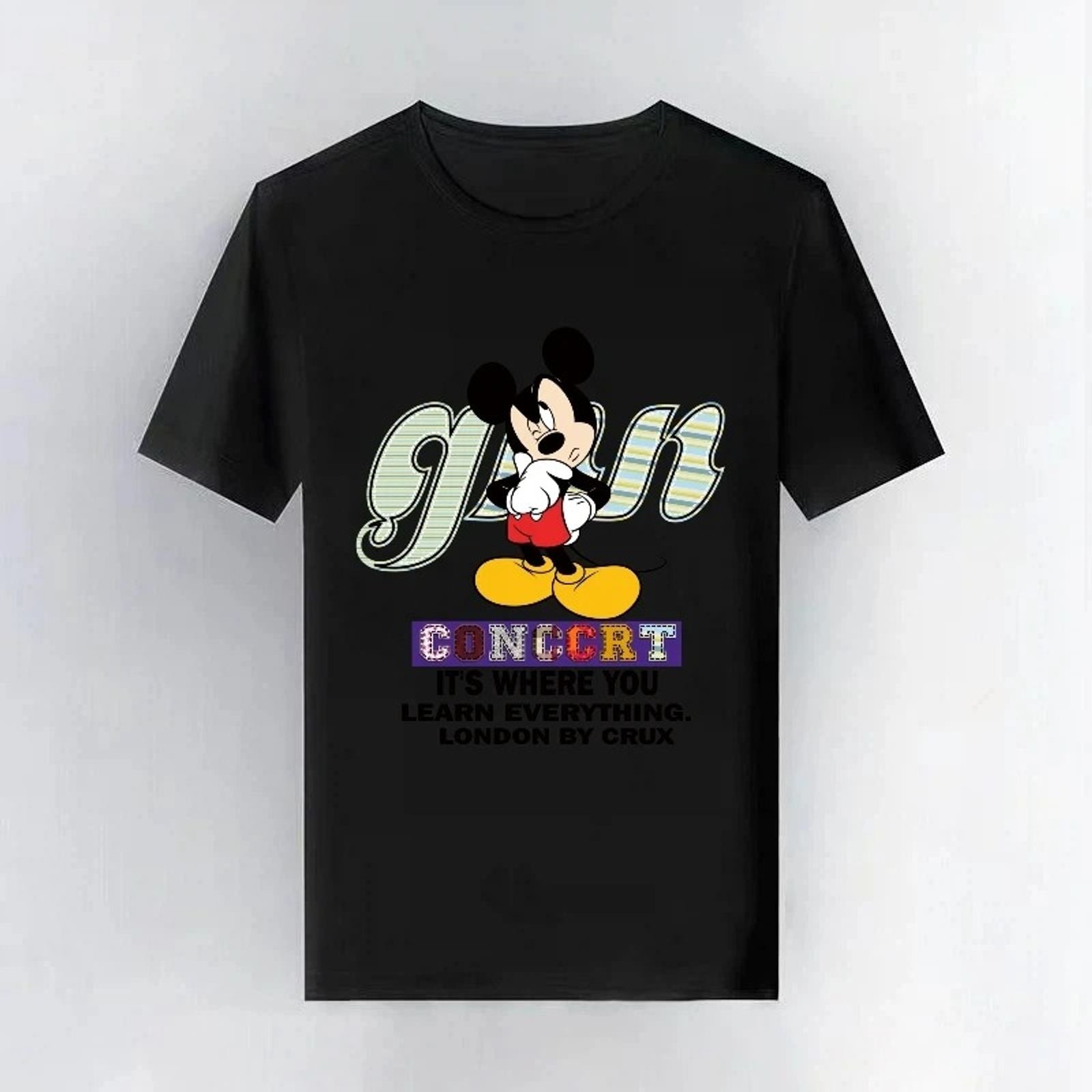 Mickey Mouse Unisex O-Neck Sporty T-Shirt