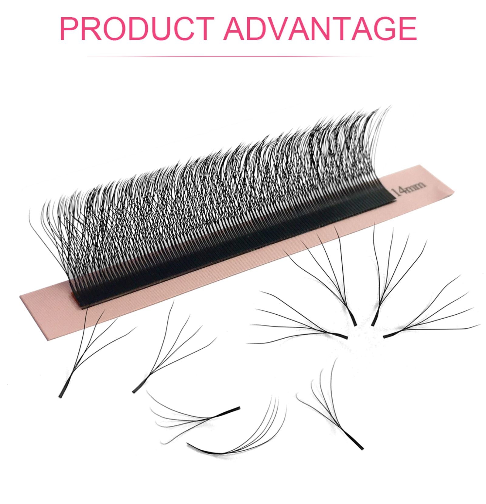 Goddess 4D W Shape Eyelash Extensions - Handmade Volume Lashes