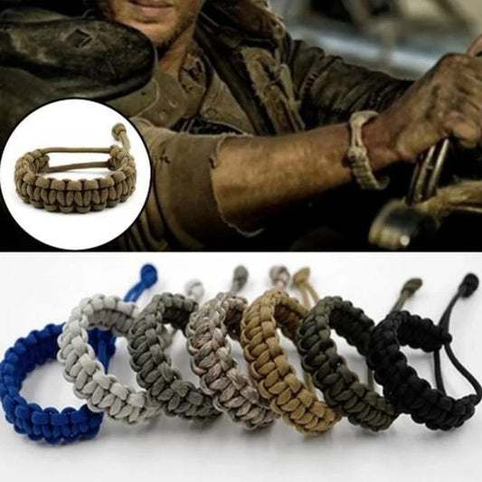 Adjustable Life-Saving Emergency Hand-Woven Wristband