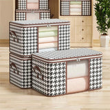 Large Clear Foldable Storage Box with Handles and Zipper