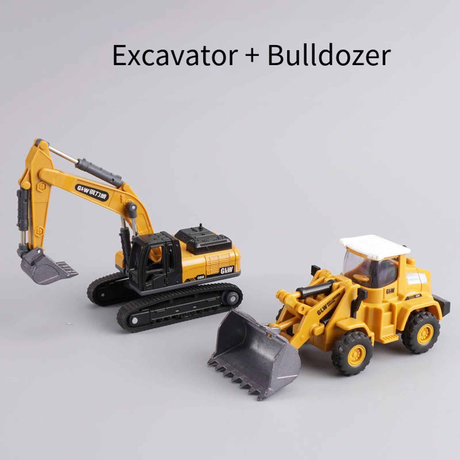 Mini Engineering Diecast Car Set - Construction Vehicles