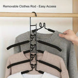 Detachable 5-Layer Space-Saving Clothes Hanger