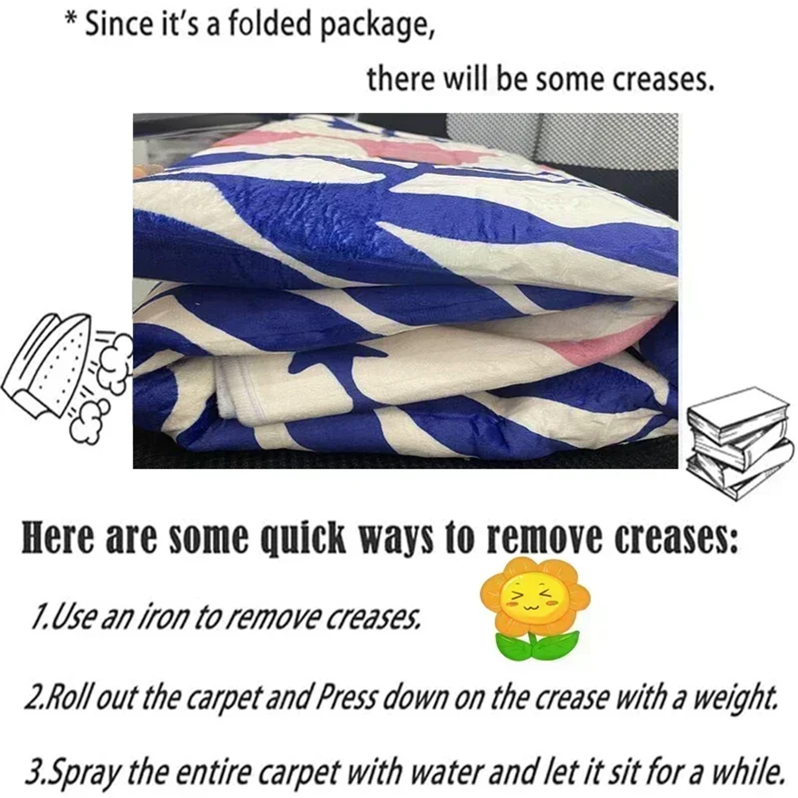 VIKAMA Christmas Tree Theme Rug and Mat Set