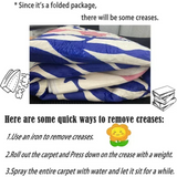 VIKAMA Christmas Tree Theme Rug and Mat Set