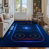 Neon LED 3D Spiral Grid Tunnel Mat Rug for Gaming & Decor